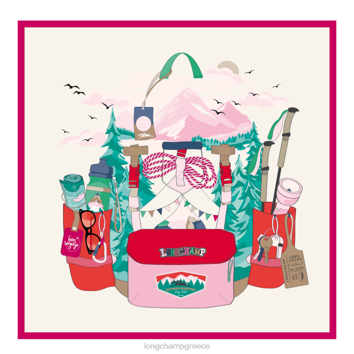 longchamp ελλαδα Μεταξωτό μαντήλι συλλογή άνοιξη/καλοκαίρι 2023 70 γυναίκες 2B641034