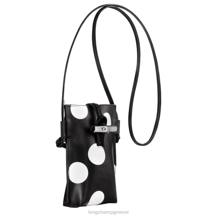 longchamp ελλαδα Θήκη τηλεφώνου roseau με δερμάτινη δαντέλα γυναίκες 2B64682